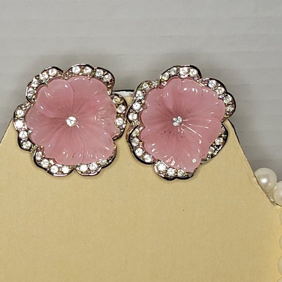 Vintage KJL for Avon "Perfect Pansy" collection Faux Pearl Set - Picture 3 of 8